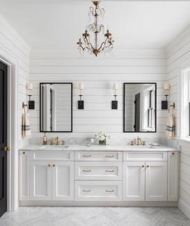 Solid Wood Bath Floating Cabinet